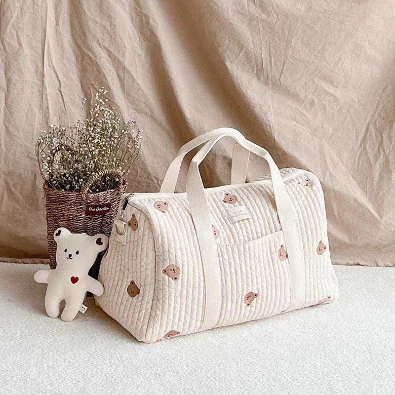 Diaper Bag with Shoulder Strap and Pockets - Multivariant