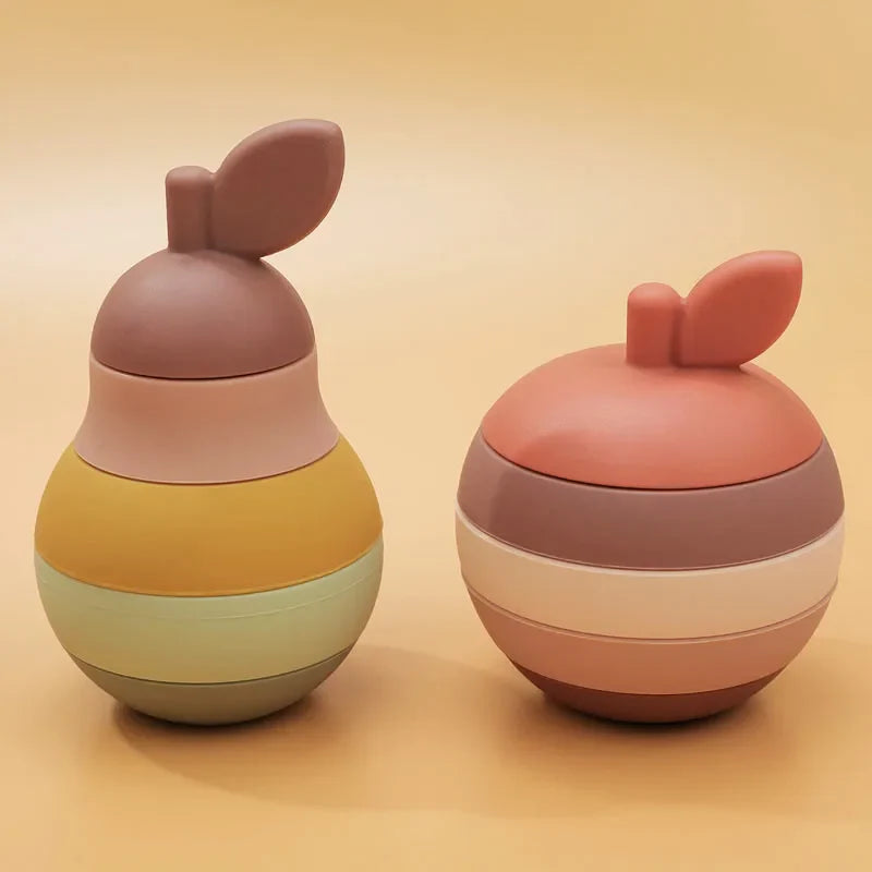 Silicone Stacking Toys Fruit for children - multivariant