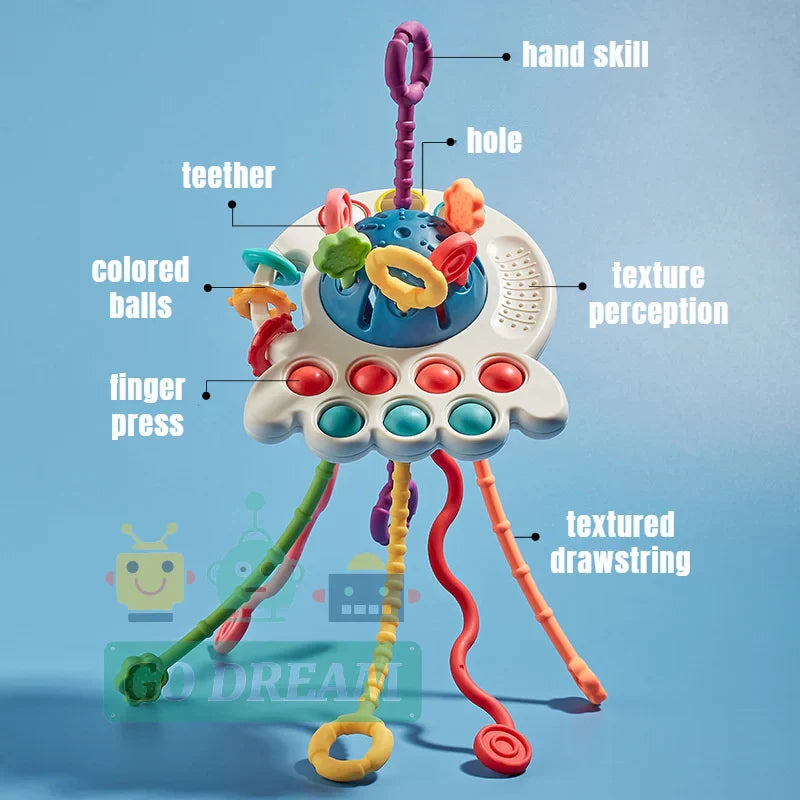 Montessori Pull String Educational Toy