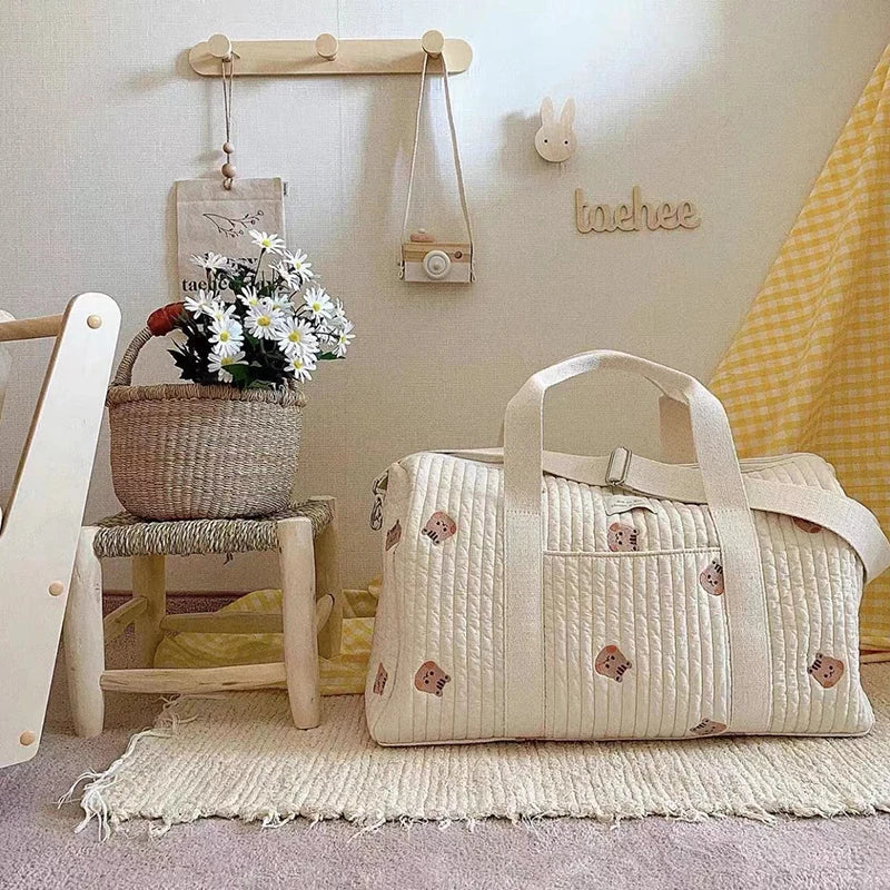 Diaper Bag with Shoulder Strap and Pockets - Multivariant