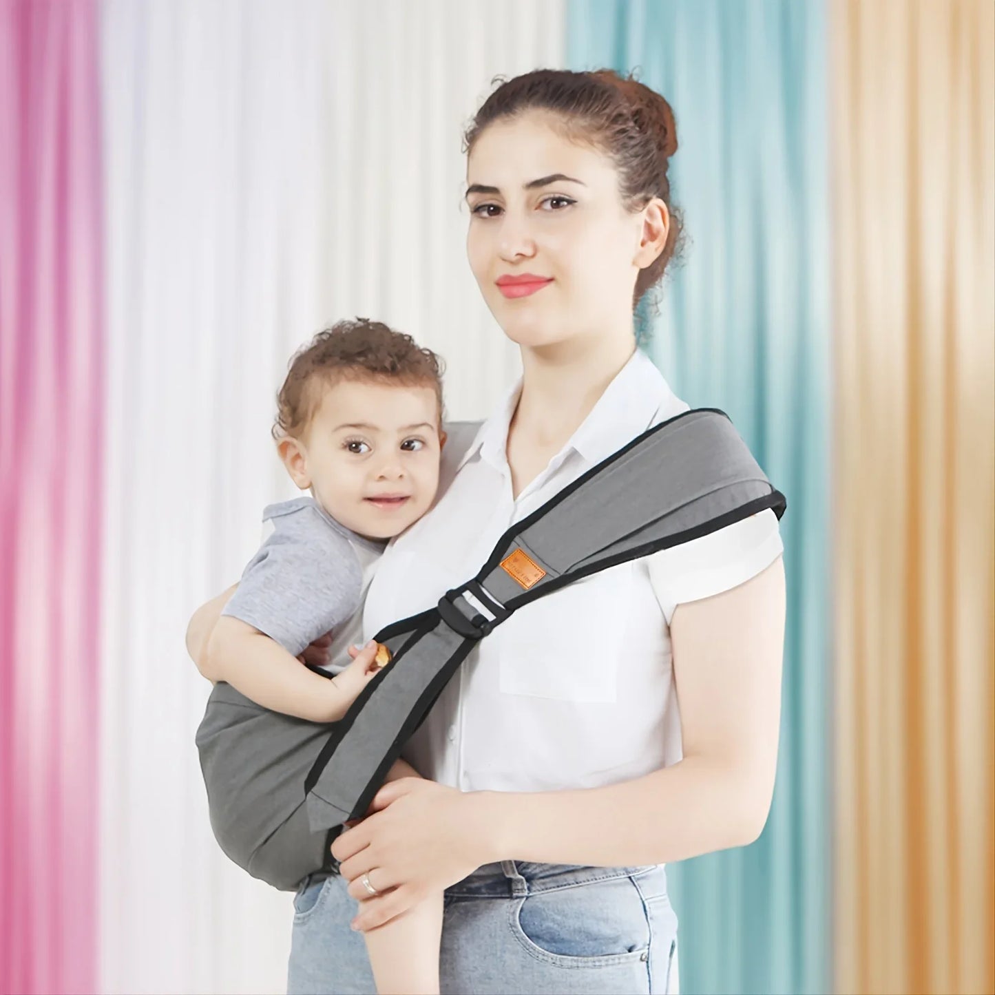 Universal baby carrier with shoulder strap - multivariant